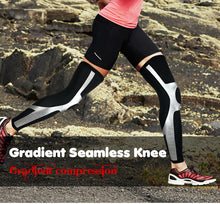 Load image into Gallery viewer, Unisex Heated Compression Leggings Sports Leg Sleeve with Knee Pad Leggings Tights for Cycling +