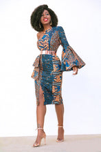 Load image into Gallery viewer, Elegant One-Shoulder Dress Fashionable Evening Dress (+)