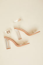 Load image into Gallery viewer, Cape Robbin Living Large Clear Block Heels +