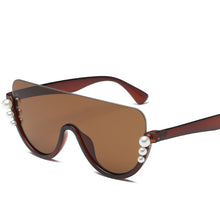 Load image into Gallery viewer, Beaded One-piece Sunglasses Women Fashionable Sunglasses +