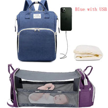 Load image into Gallery viewer, Portable Baby Bed Foldable Baby Backpack +