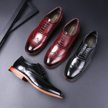 Load image into Gallery viewer, Oxford Shoes Formal Leather Shoes - Carved Brogue Men's Shoes +
