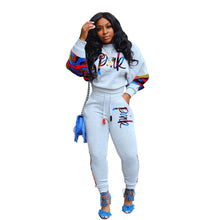 Load image into Gallery viewer, Two-Piece Spliced Fashion Sports Sweater Suit Women's Outfit +