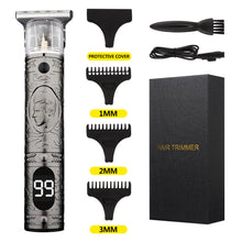 Load image into Gallery viewer, Shaving Head Carving And Pushing White Electric Clippers +