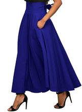 Load image into Gallery viewer, Long A-line Skirt Belly Pressure High Waist Skirt Mid-calf Evening Skirt +