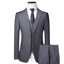 Load image into Gallery viewer, Chic Men's Suit Set - Slim Fit Formal Groom Wedding Suit +
