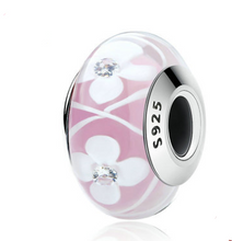 Load image into Gallery viewer, S925 Sterling Silver Bracelet Accessory Glass Beads Charm Bracelet Jewelry +