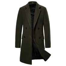 Load image into Gallery viewer, Double-breasted Casual Woolen Coat Men's Woolen Trench Coat - Fashionable Overcoat +