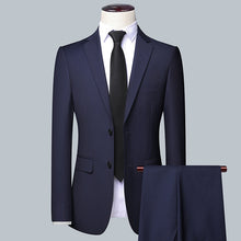 Load image into Gallery viewer, Chic Men's Suit Set - Slim Fit Formal Groom Wedding Suit +