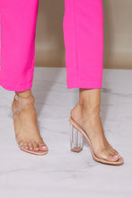Load image into Gallery viewer, Cape Robbin Living Large Clear Block Heels +