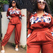 Load image into Gallery viewer, African Plus Size Women's Printed Casual Jumpsuit - Fashion Jumpsuit for Ladies +
