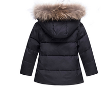 Load image into Gallery viewer, Children's Sling Down Jacket Winter Coat for Little Girls (+)