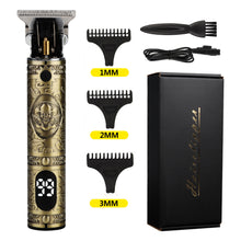 Load image into Gallery viewer, Shaving Head Carving And Pushing White Electric Clippers +