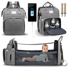 Load image into Gallery viewer, Portable Baby Bed Foldable Baby Backpack +