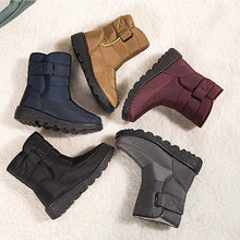 Load image into Gallery viewer, Velcro Snow Boots Winter Warm Plush Shoes Women Waterproof Winter Boots +