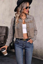 Load image into Gallery viewer, Collared Neck Button Front Pocketed Jacket +