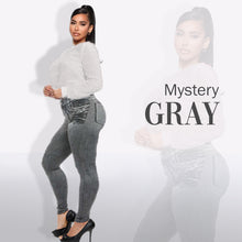Load image into Gallery viewer, Slim Denim Pants for Women Faux Pocket Jeans Trendy Slim Jeans +