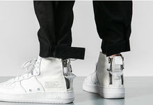 Load image into Gallery viewer, Overalls Multi-pocket Loose Cargo Pants for Men Velcro Open Foot Trousers +