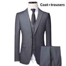 Load image into Gallery viewer, Chic Men's Suit Set - Slim Fit Formal Groom Wedding Suit +