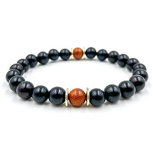 Load image into Gallery viewer, Westland - Ebony Blackwood & Red Rosewood Mala Beaded Bracelet +