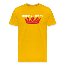 Load image into Gallery viewer, King T-Shirt 3D Print - Men's Premium T-Shirt - sun yellow