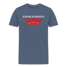 Load image into Gallery viewer, King T-Shirt 3D Print - Men's Premium T-Shirt - heather blue