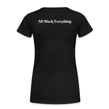 Load image into Gallery viewer, Queen T-Shirt 3D Print - Women’s Premium Organic T-Shirt - black