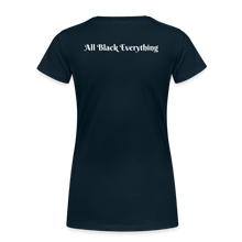 Load image into Gallery viewer, Queen T-Shirt 3D Print - Women’s Premium Organic T-Shirt - deep navy