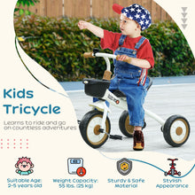 Load image into Gallery viewer, Tricycle for Kids Riding Toy Age 2-5 Toddler Bike Gift for Children +
