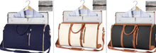 Load image into Gallery viewer, Large Capacity Travel Duffle Bag Women&#39;s Handbag Folding Suit Bag Waterproof Clothes Totes Garment Bag +
