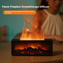Load image into Gallery viewer, New Flame Aromatherapy Machine Colorful Essential Oil Diffuser Home Large Fog Volume Flame Humidifier 3D Flame Fireplace Machine +
