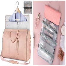 Load image into Gallery viewer, Large Capacity Travel Duffle Bag Women&#39;s Handbag Folding Suit Bag Waterproof Clothes Totes Garment Bag +
