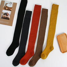 Load image into Gallery viewer, Ins Over-the-knee Socks Women&#39;s Autumn And Winter Long Socks Thickened Warm Terry Socks Beautiful Leg Shaping High Socks +
