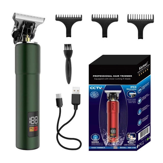 Electrical Hair Cutter Digital USB Charging Hair Clipper Electric Clipper +
