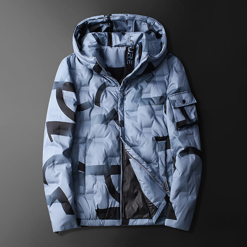 Hooded Down Jacket Men's Coat +