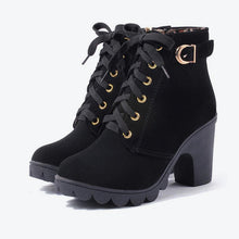 Load image into Gallery viewer, Cross Strappy Booties Women Martin Boots +

