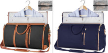 Load image into Gallery viewer, Large Capacity Travel Duffle Bag Women&#39;s Handbag Folding Suit Bag Waterproof Clothes Totes Garment Bag +
