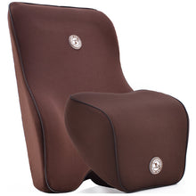 Load image into Gallery viewer, Car Cotton Lumbar Pillow Suit Back Pad Waist Slow Rebound Car Interior Seat +
