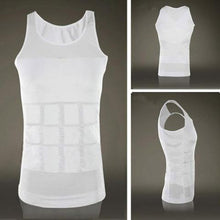 Load image into Gallery viewer, Men's Undershirt Body Tummy Shaper Vest +
