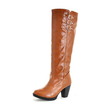 Load image into Gallery viewer, Set of Thick Heel Knee Boots +
