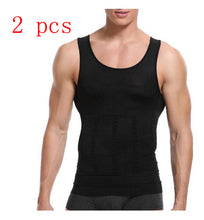Load image into Gallery viewer, Men's Undershirt Body Tummy Shaper Vest +
