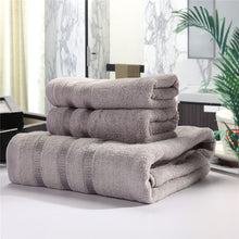 Load image into Gallery viewer, Bamboo Towel Set Antibacterial And Hypoallergenic Bath Towel +
