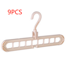 Load image into Gallery viewer, 9-hole Clothes Hanger Organizer Space Saving Hanger +
