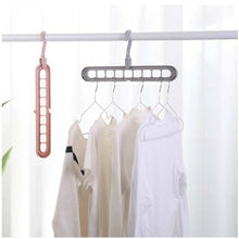 Load image into Gallery viewer, 9-hole Clothes Hanger Organizer Space Saving Hanger +

