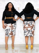 Load image into Gallery viewer, Thick Roman Fabric Plus Size Dress +
