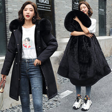 Load image into Gallery viewer, Lamb Wool Inner Village Down Cotton Jacket Women&#39;s Quilted Jacket
