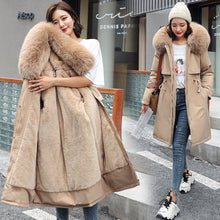Load image into Gallery viewer, Lamb Wool Inner Village Down Cotton Jacket Women&#39;s Quilted Jacket

