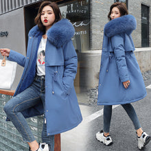 Load image into Gallery viewer, Lamb Wool Inner Village Down Cotton Jacket Women&#39;s Quilted Jacket
