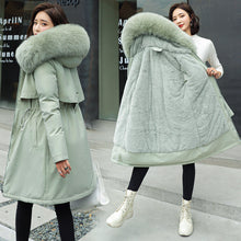 Load image into Gallery viewer, Lamb Wool Inner Village Down Cotton Jacket Women&#39;s Quilted Jacket
