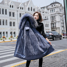 Load image into Gallery viewer, Lamb Wool Inner Village Down Cotton Jacket Women&#39;s Quilted Jacket
